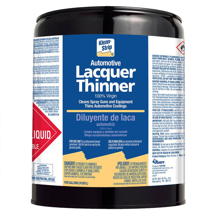 Klean-Strip Automotive Klean-Strip CWT60 Automotive Low VOC Lacquer Thinner, 5 gal