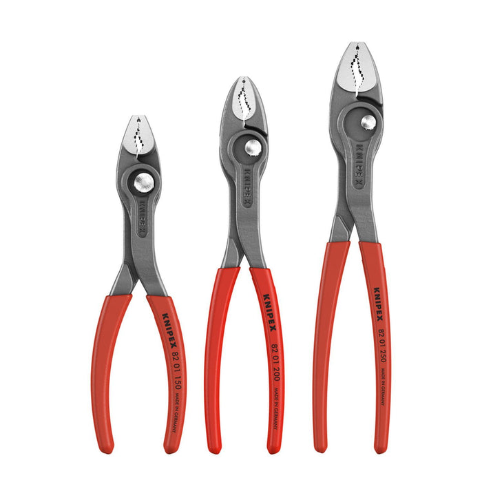 Knipex Tools 3 Pc TwinGrip Pliers Set, Plastic Dipped
