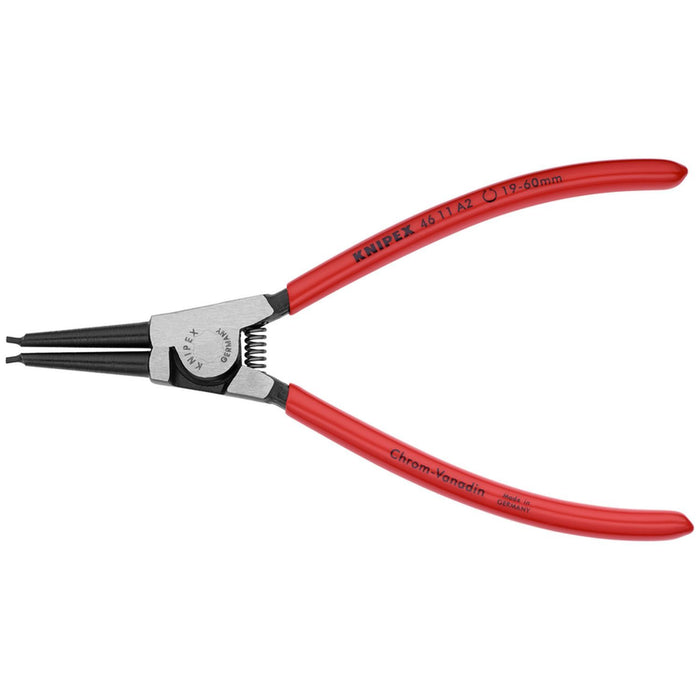 Knipex Tools Ext Snap Ring Pliers-Forged Tips, 7.25", Plastic, 5/64" Tips, Bulk
