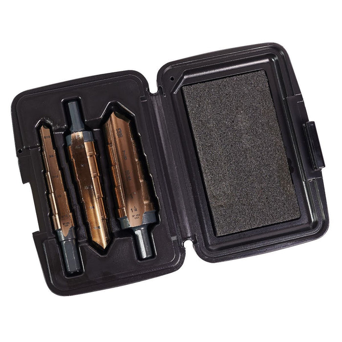 Knkut Drill Bits 3KK4SR 3 Piece Hole Expansion Step Reamer Set