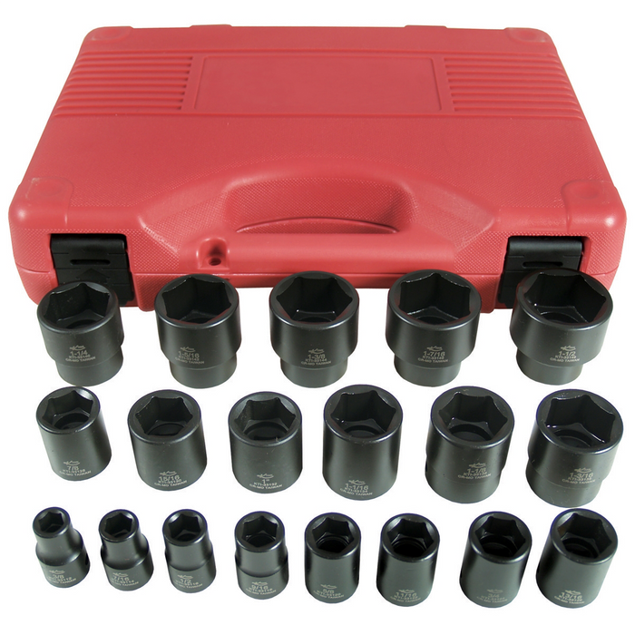 K Tool International Piece 1/2" DR Short Impact Socket Set