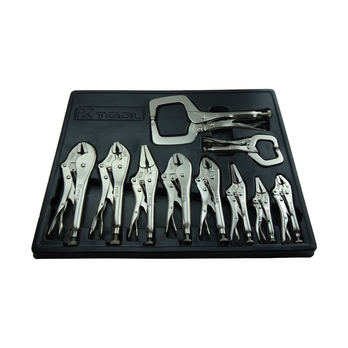 K Tool International Pliers Set Locking 10 pc
