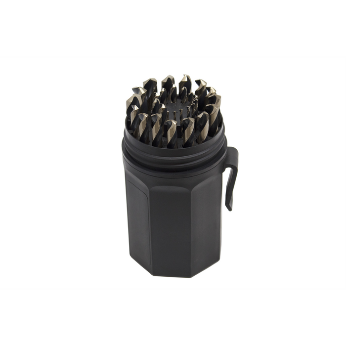 K Tool 29-Piece Metric Jobber Length Drill Bit Set 71240, 135° Split Point, High-Moly
