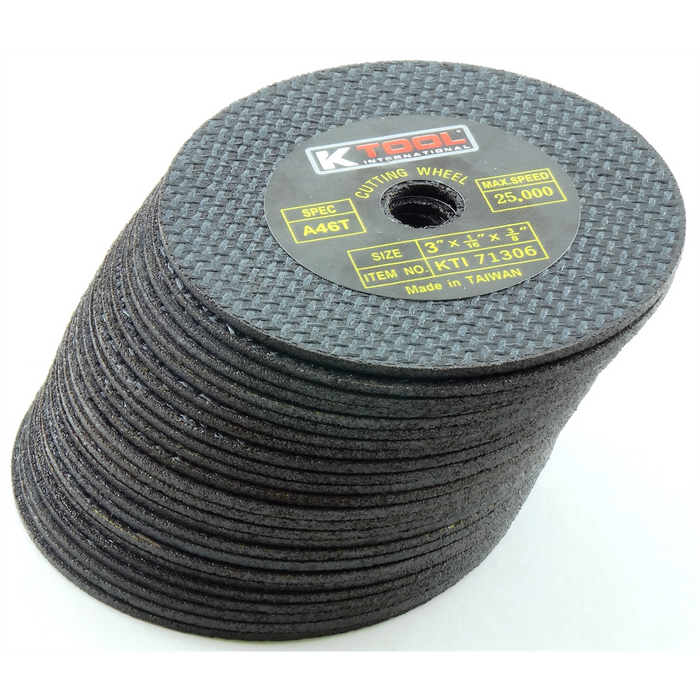 K Tool Cut-Off Wheel 3 Inch x 1/16 Inch 50/Pack