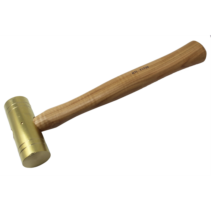 K Tool International oz. Brass Hammers with Hickory Handles, 1-1/2 i