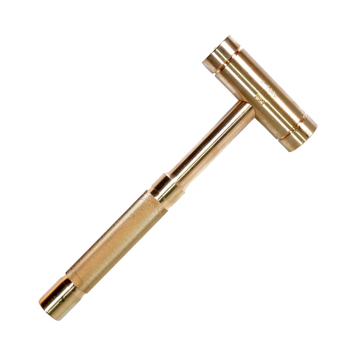 K Tool International oz. Solid Brass Hammer with 1-1/16 in. Head Dia