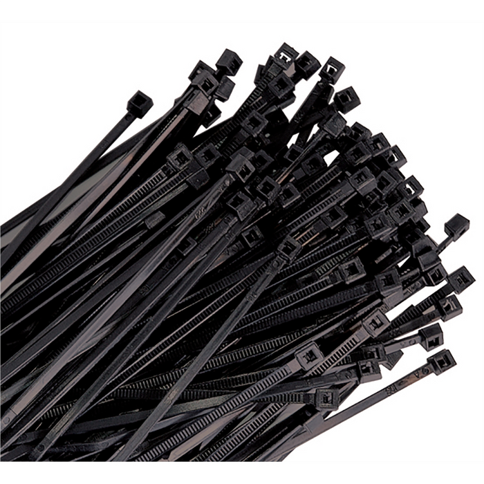 K Tool Cable Zip Tie 7 in. Black 100/Pack 50 lb. Tensile