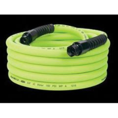 Flexzilla® ZillaGreen&trade HFZWP550 Pro Water Hose, 0.63 in ID x 3/4 in OD x 50 ft L, Polymer, Green/Black