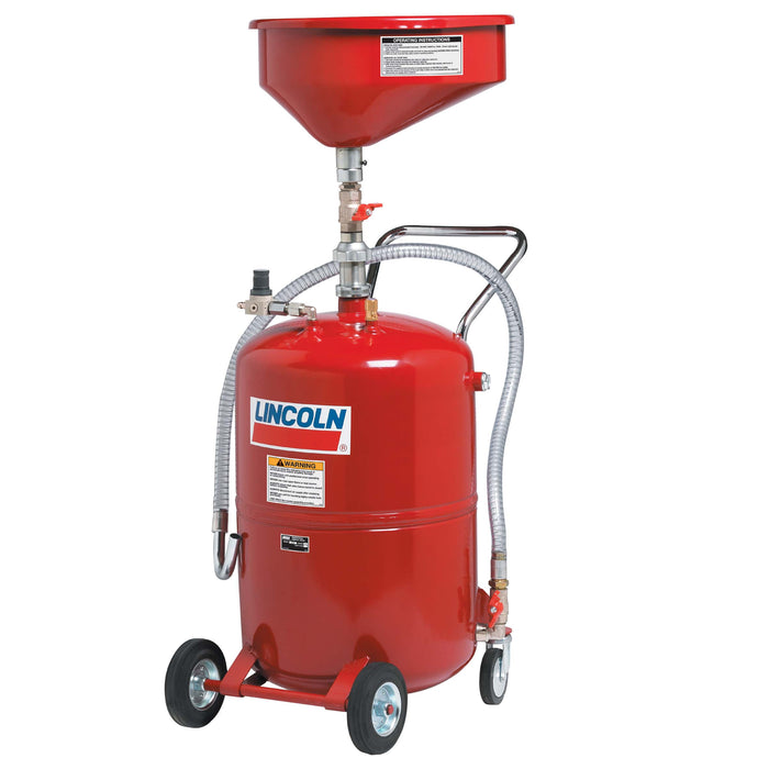 Lincoln Industrial Lincoln 3601 Self-Evacuating Upright Fluid Drain, 14 In Diameter, 45 To 72 In H
