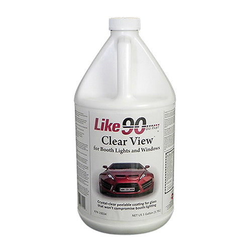 Like 90 Like90 Clear View 10034 Peelable Booth Coating, 1 gal Can, 400 sq-ft/gal Coverage, White