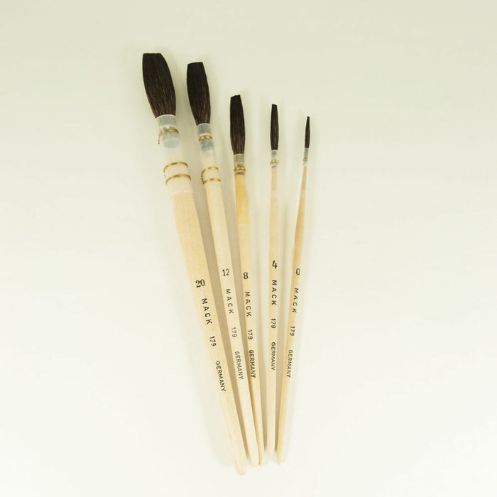 Mack Brushes MACK 179-4 179 Series Kazan Squirrel Hair Lettering Pencil Quill, #4 Brush, 1 in L, Woo — view 2