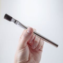 ANDREW MARK 7-1 7 Series Acid Brush, #1, 6 in OAL, 3/8 in W, 100% Stiff Horsehair, Tin Handle