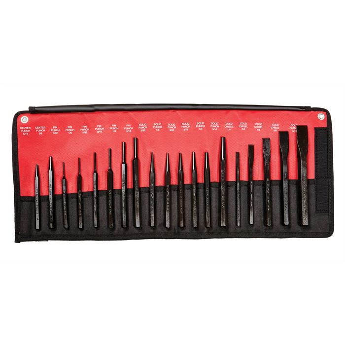 Mayhew Tools PUNCH/CHISEL SET 19PC