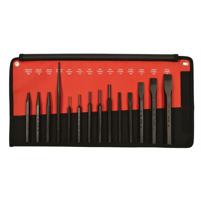 Mayhew Tools Punch and Chisel Set - 14 Piece