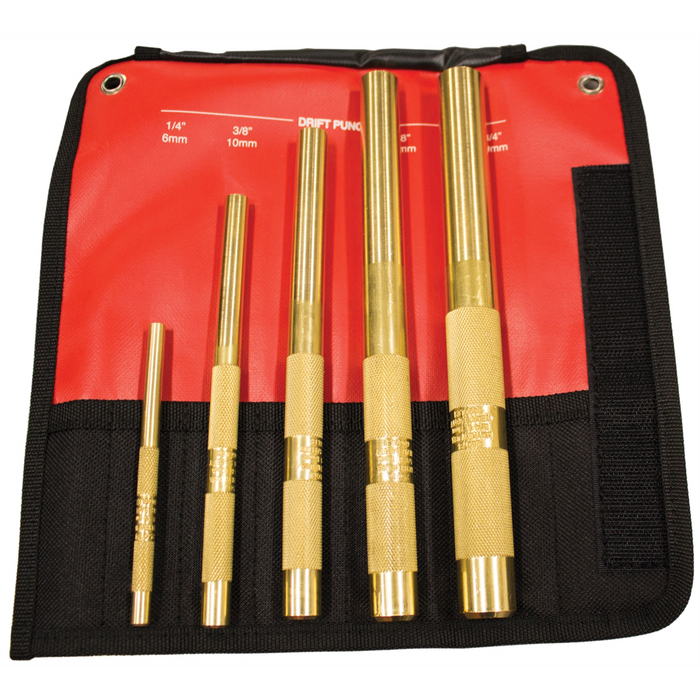 Mayhew Tools 5-PC BRASS DRIFT PUNCH SET
