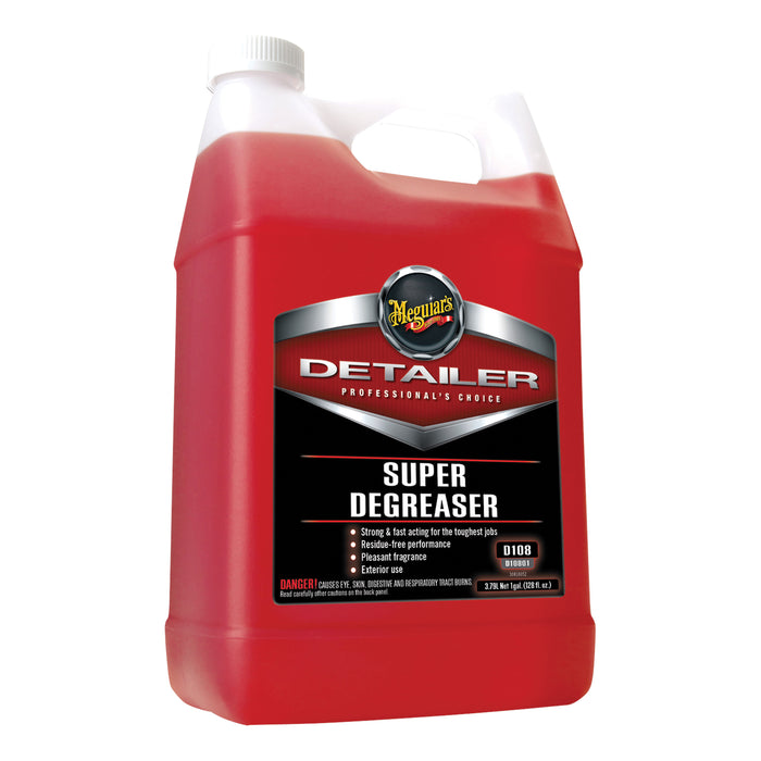 Meguiar's D10801 Super Degreaser - 1 gal Yellow Liquid (4:1 Heavy, 10:1 Light)