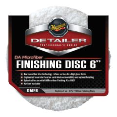 Meguiar's® DMF6 Dual Action Finishing Disc, 6 in Dia, Hook and Loop Attachment, Microfiber Pad