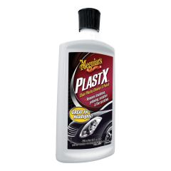 Meguiar's® PlastX™ G12310 Cleaner and Polish, 10 oz Bottle, Light Blue, Liquid