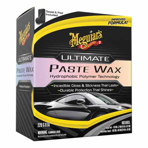 Meguiar's G210608 Ultimate Wax Paste 8 oz with Foam Applicator and Microfiber Towel