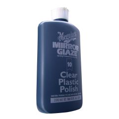 Meguiar's® Mirror Glaze® M1008 Clear Plastic Polish, 8 oz Bottle, White, Liquid