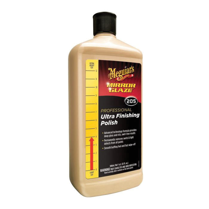 Meguiar's Mirror Glaze Ultra Finishing Polish 32 oz Creamy White Liquid