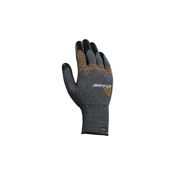 Microflex ActivArmr 97-007M Light-Duty Coated Gloves, Medium, Foam Nitrile, Black/Gray/Orange — view 3