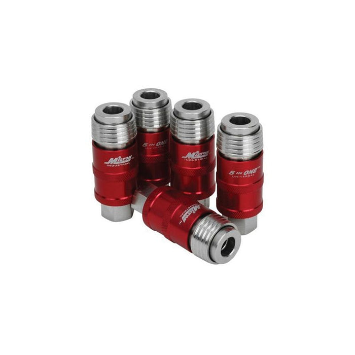 Milton 5 In One 1750 Universal Quick-Connect Safety Exhaust Coupler, 1/4 in, FNPT, 120 psi, Steel — view 2