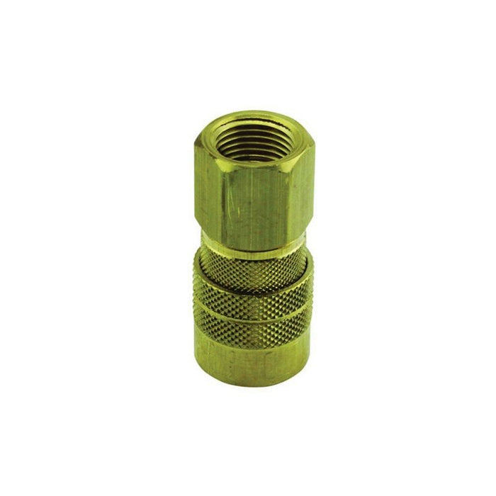 Milton 718 M-Style Coupler, 3/8 in, FNPT, Brass — view 4