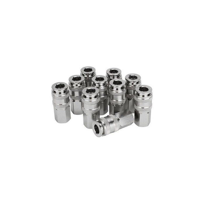 Milton Industries, Inc. Milton 5 In One 743 M/V/T/A/L-Style Universal Quick-Connect Coupler, 1/4 in,