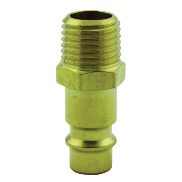 Milton Industries, Inc. Milton HighFlowPRO 760 V-Style Air Fitting Plug, 1/4 in, MNPT, 1.4375 in L, — view 3
