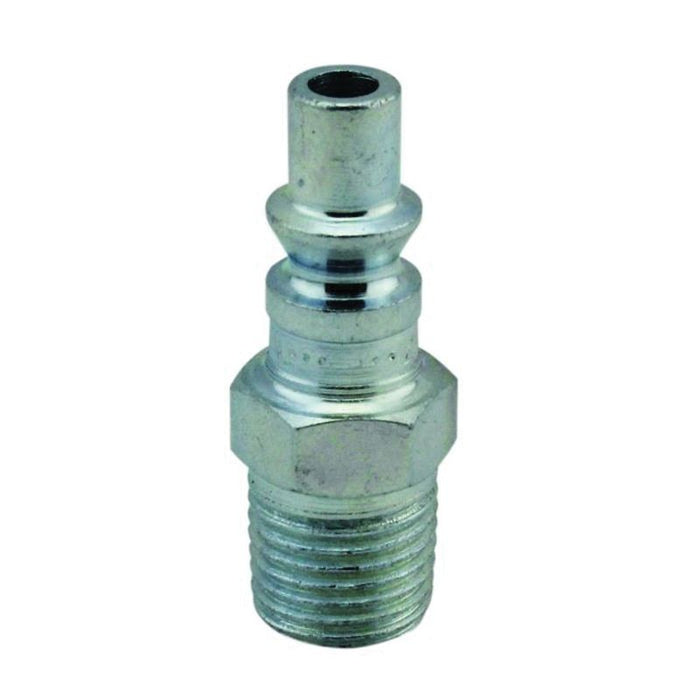 Milton Industries, Inc. Milton 777 A-Style Quick Coupler Plug, 1/4 in, MNPT, Steel — view 3