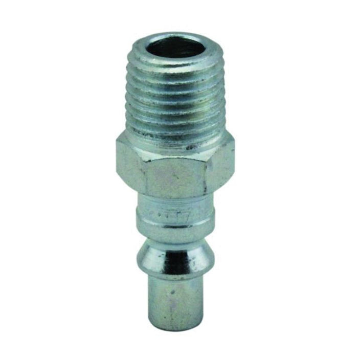 Milton Industries, Inc. Milton 777 A-Style Quick Coupler Plug, 1/4 in, MNPT, Steel — view 2