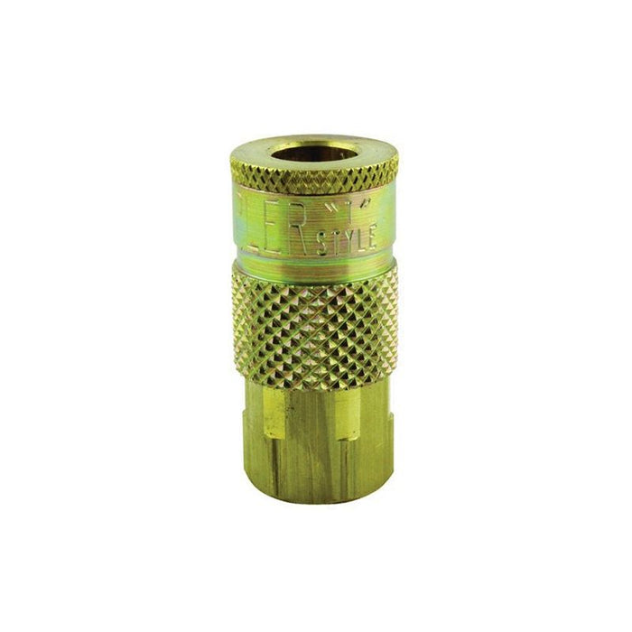 Milton 785 T-Style Coupler, 1/4 in, FNPT, Steel — view 2