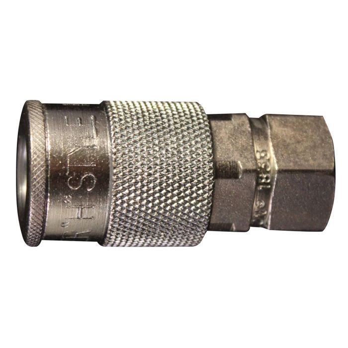 Milton Industries, Inc. Milton S-1833 H-Style Coupler, 1/4 in, FNPT, Steel โ view 2