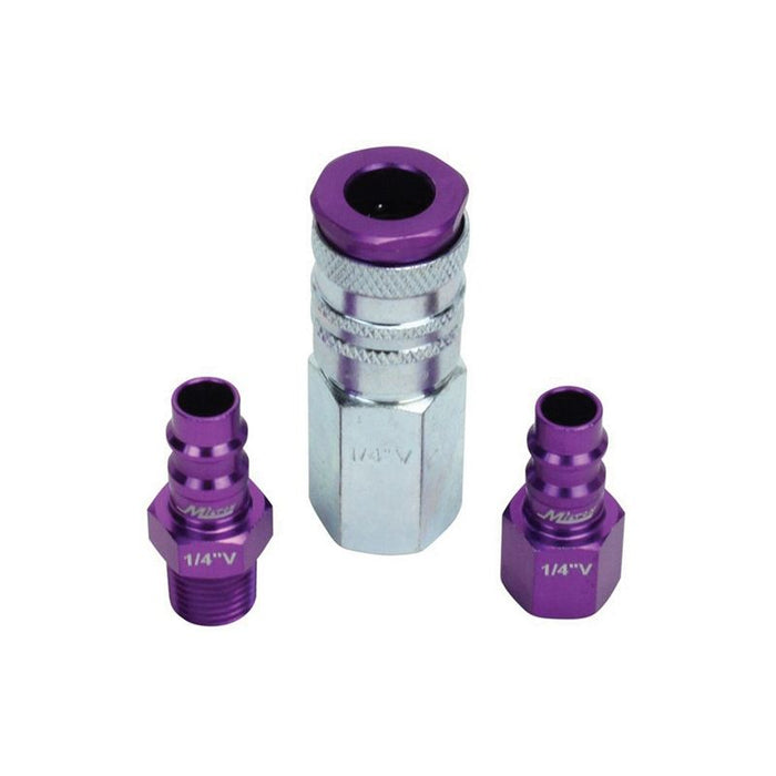 Milton Industries, Inc. Milton S-303VKIT V-Style Coupler and Plug Kit, 1/4 in, MNPT x FNPT, 300 psi, — view 2