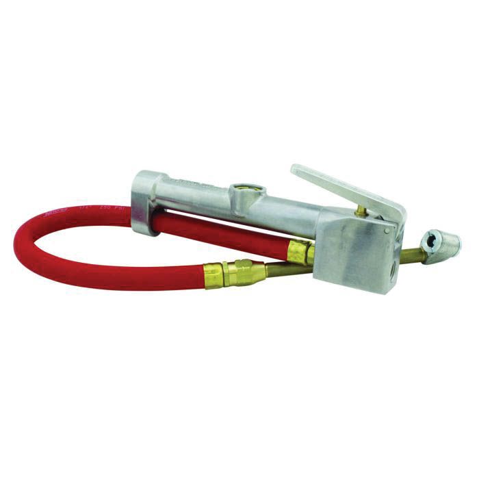 Milton Industries, Inc. Milton S-506 Dual Head Tire Inflator Gauge, Aluminum, Silver