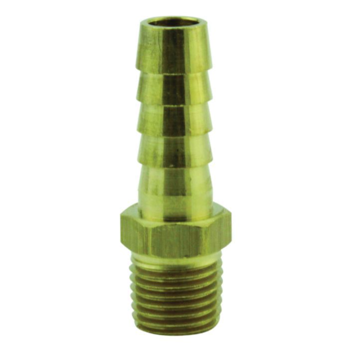 Milton Industries, Inc. Milton S-602 Hose End Fitting, 1/4 in MNPT x 3/8 in Hose โ Natural