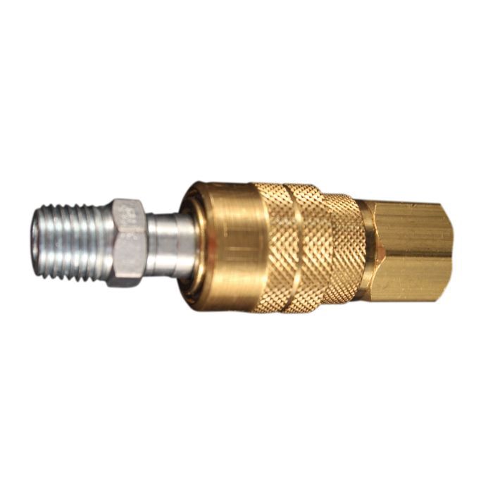 Milton Industries, Inc. Milton S-711 M-Style Coupler and Plug, 1/4 in, FNPT/ MNPT, Steel โ view 2