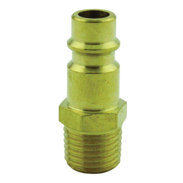 Milton Industries, Inc. Milton Highflowpro S-760 V-Style Plug, 1/4 in, MNPT, Brass — view 2