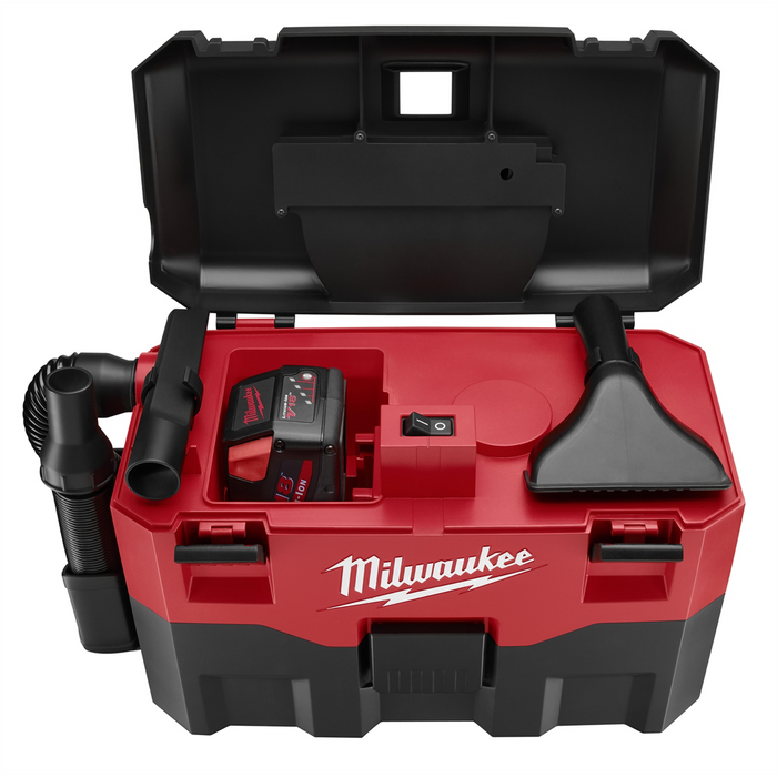 Milwaukee Tools Milwaukee M18 0880-20 Wet/Dry Vacuum Cleaner, 2 Gal Vacuum, 45 Cfm Air Flow, 1-