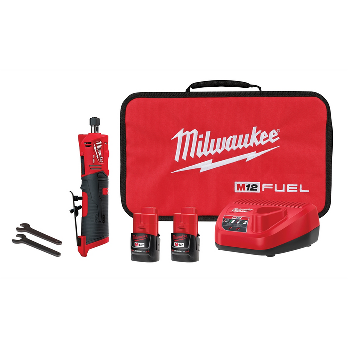 Milwaukee Tools FUEL 1/4" Straight Die Grinder Kit