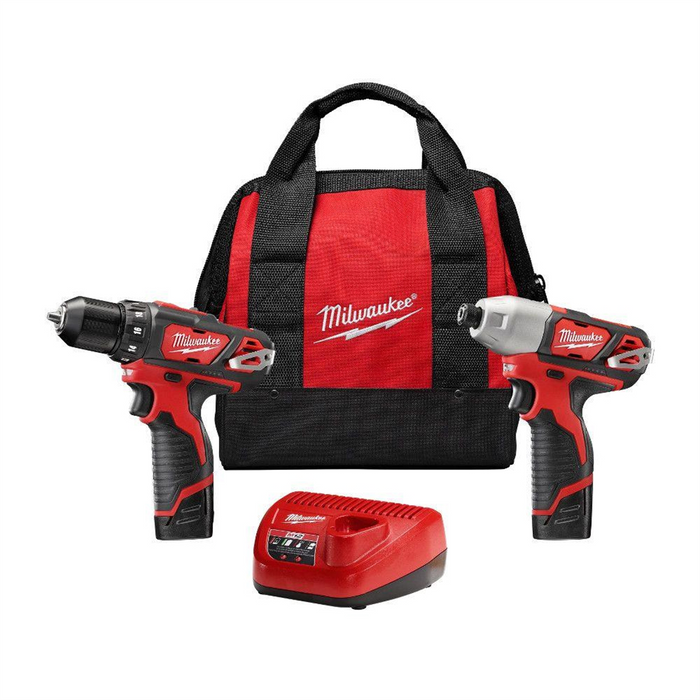 Milwaukee Tools CORDLESS DRILL/DRIVER HEX IMP 2-PC (1) BATT KIT