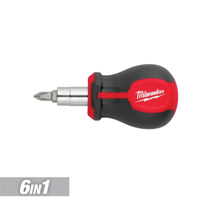 Milwaukee Tools 6-IN-1 Stubby Multi-Bit Screwdriver