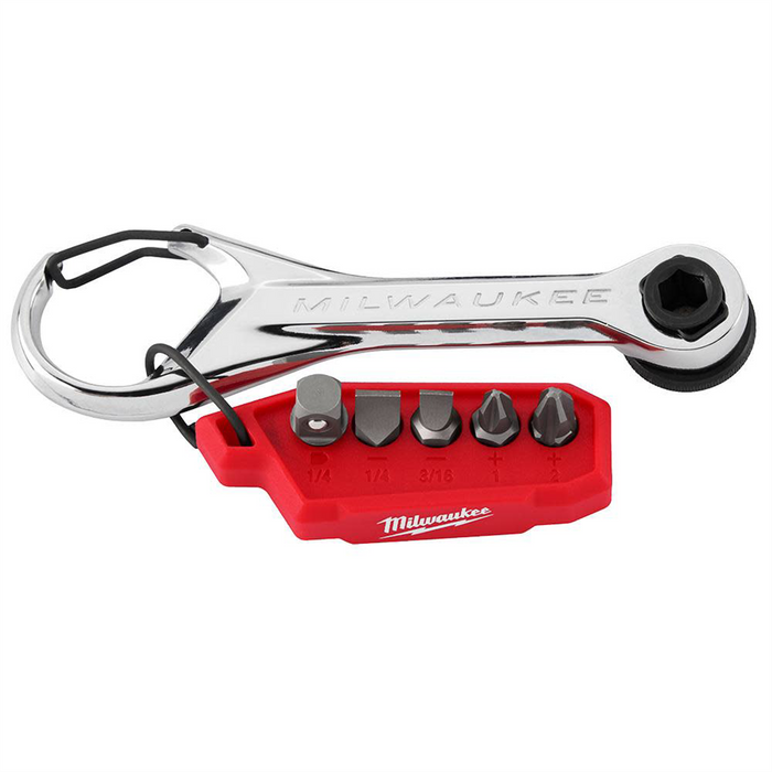 Milwaukee Tools 7-in-1 Multi-Bit Mini Ratchet