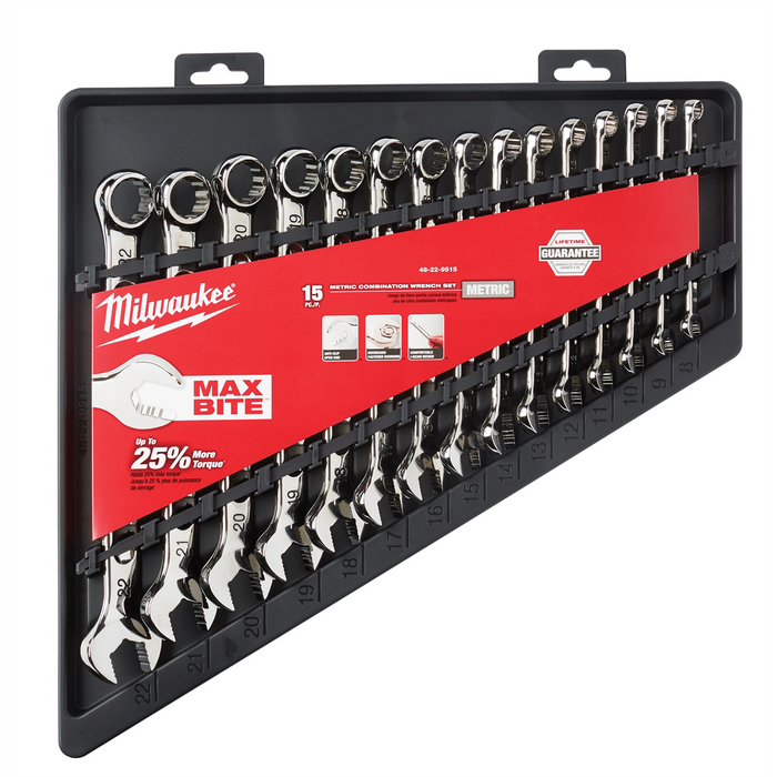 Milwaukee Tools Piece Combination Wrench Set - Metric
