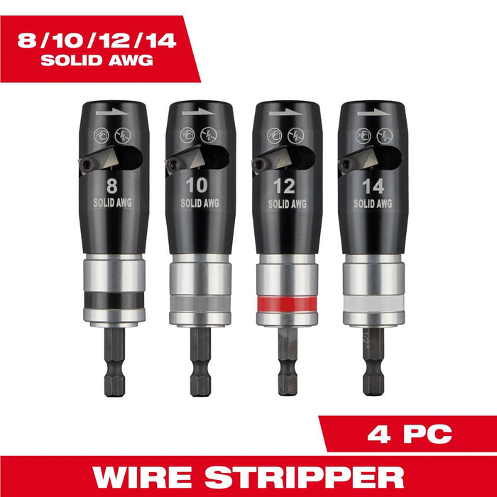 Milwaukee Tools 4 Piece Solid Wire Stripper Set