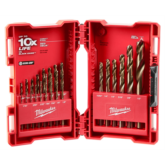 Milwaukee Tools HELIX Cobalt Drill Bit Set ‐ 23PC
