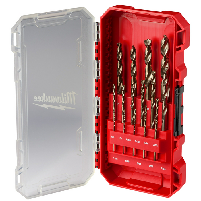 Milwaukee Tools Red Helix Cobalt Drill Bit Set 15Pc