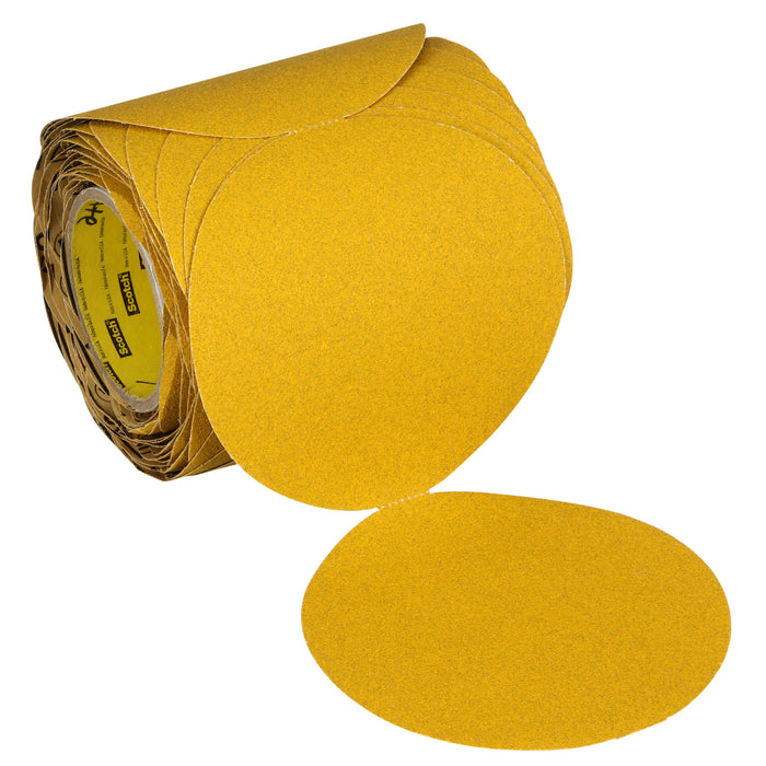 3M Products Stikit Gold Abrasive Disc Roll 09310, 40D, 6 in (150 mm), No Hole, 100 pcs/RL