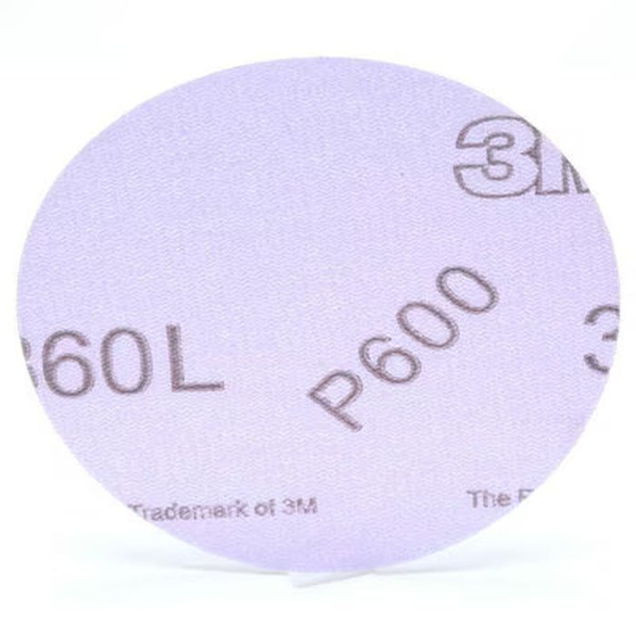 3M Products Hookit Purple Finishing Film Abrasive Disc 260L, 35407, 6 in, Dust Free, P150